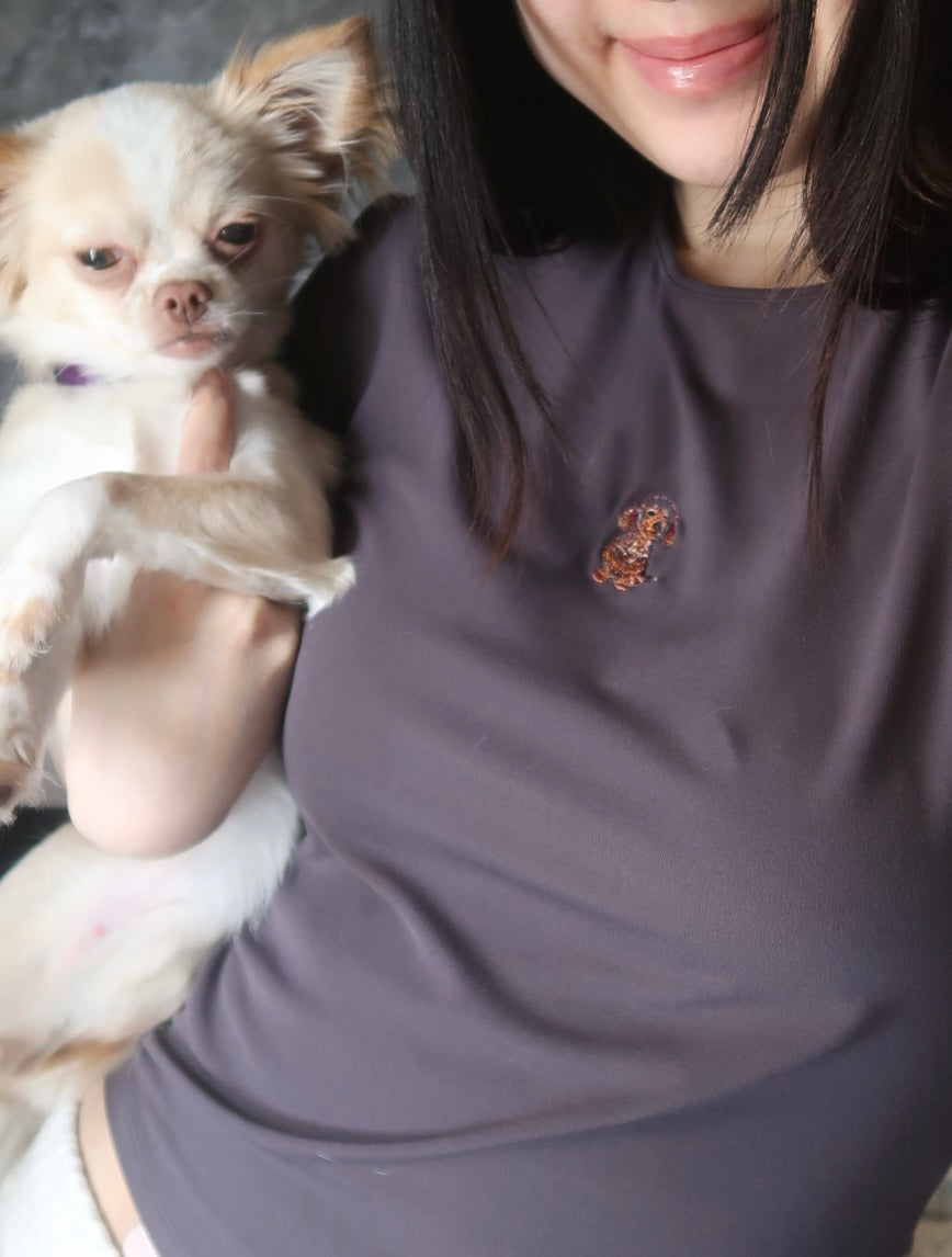 Dachshund Headphone Baby Tee